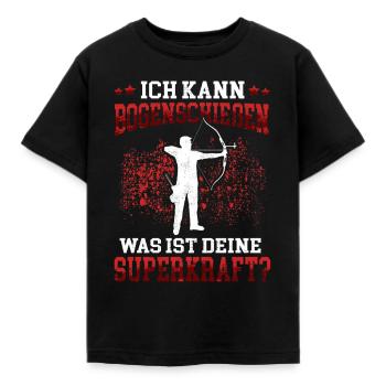 Bogenschießen Sperkraft Bogenschütze Bogenschützen - Kinder T-Shirt - Schwarz - Vorne - AI Model Kid Female (0cm)