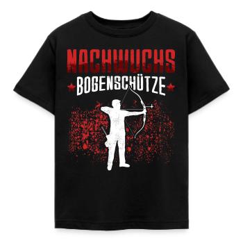 Nachwuchs Bogenschütze Bogenschießen Bogenschützen - Kinder T-Shirt - Schwarz - Vorne - AI Model Kid Female (0cm)