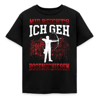 Ich geh Bogenschießen Bogenschütze Bogenschützen - Kinder T-Shirt - Schwarz - Vorne - AI Model Kid Female (0cm)