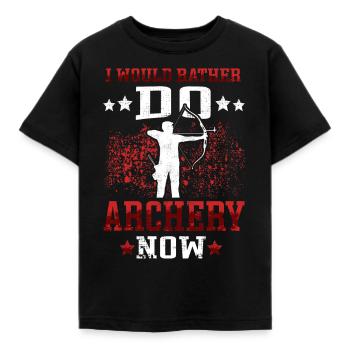 Chers archers Archer de tir à l’arc - T-shirt Enfant - noir - Devant - AI Model Kid Female (0cm)