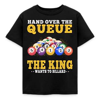 Les gars cool jouent au billard snooker joueurs de billard - T-shirt Enfant - noir - Devant - AI Model Kid Female (0cm)