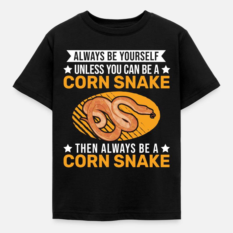 Corn Snake Gift Corn Snake - Kids' T-Shirt - black