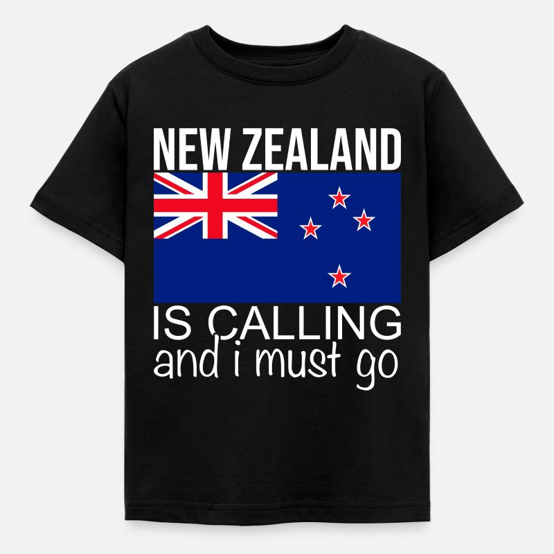 Neuseeland Spruch - Kinder T-Shirt - Schwarz