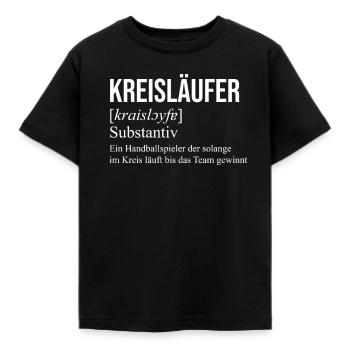 Lustiger Kreisläufer Handball Handballspieler - Kinder T-Shirt - Schwarz - Vorne - AI Model Kid Female (0cm)