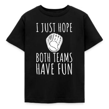 Drôle de baseball avec l’inscription « I » - T-shirt Enfant - noir - Devant - AI Model Kid Female (0cm)