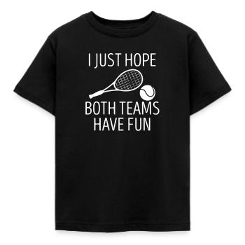 J’espère juste que les deux équipes apprécieront - T-shirt Enfant - noir - Devant - AI Model Kid Female (0cm)