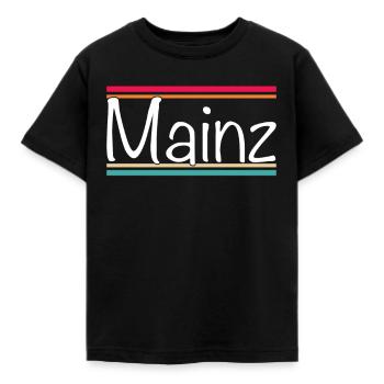 Mainz - Kinder T-Shirt - Schwarz - Vorne - AI Model Kid Female (0cm)