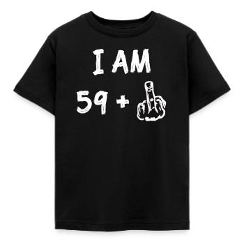 J’ai 59 ans plus un doigt drôle de 60. - T-shirt Enfant - noir - Devant - AI Model Kid Female (0cm)