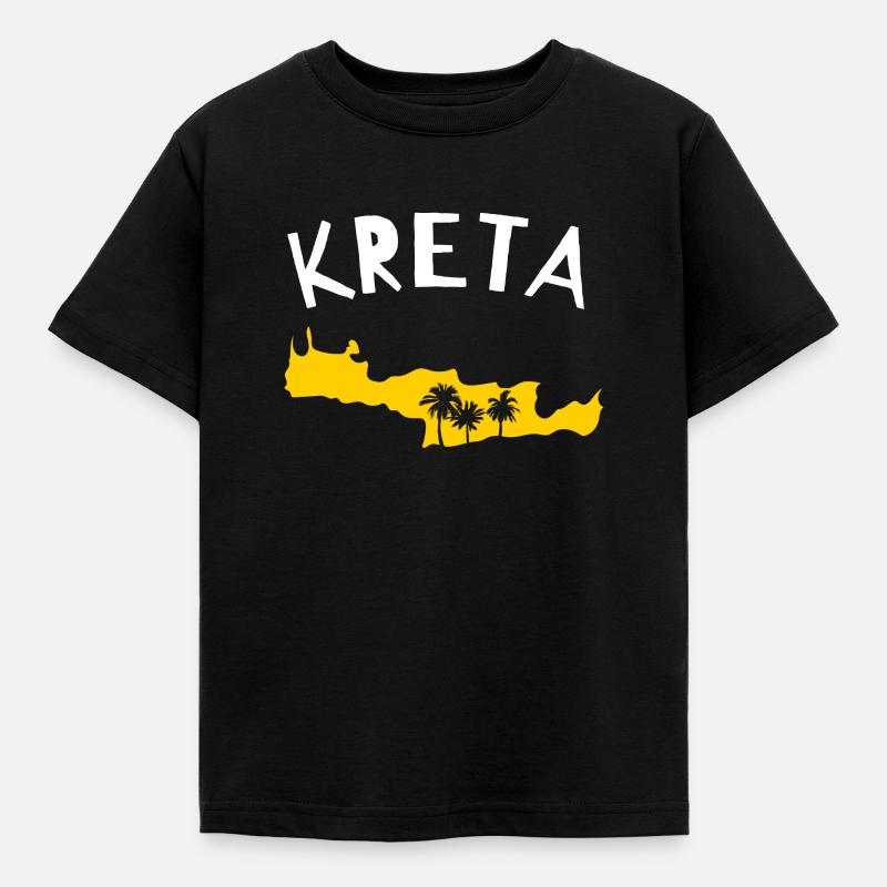 Kreta - Kinder T-Shirt - Schwarz