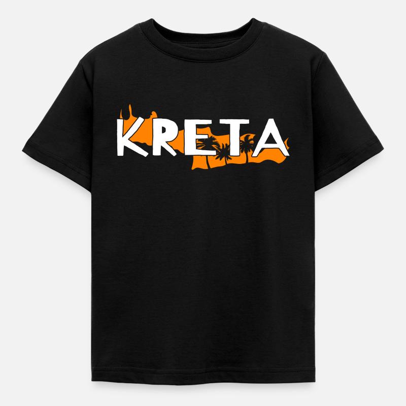 Kreta - Kinder T-Shirt - Schwarz