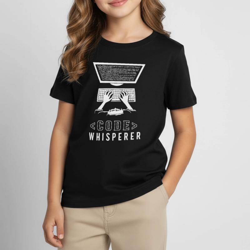 Code Whisperer Programmer Coding Coder Kids' T-Shirt