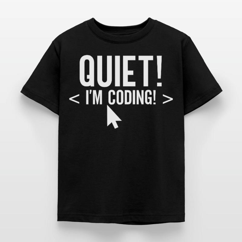 Silently I Programmer Codeur de programmation T-shirt Enfant