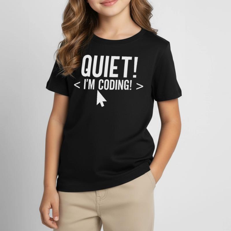 Silently I Programmer Codeur de programmation T-shirt Enfant