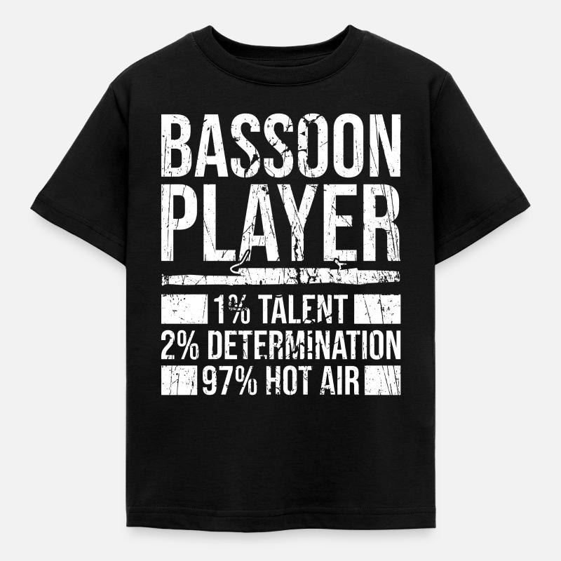 Fagott - Kinder T-Shirt - Schwarz