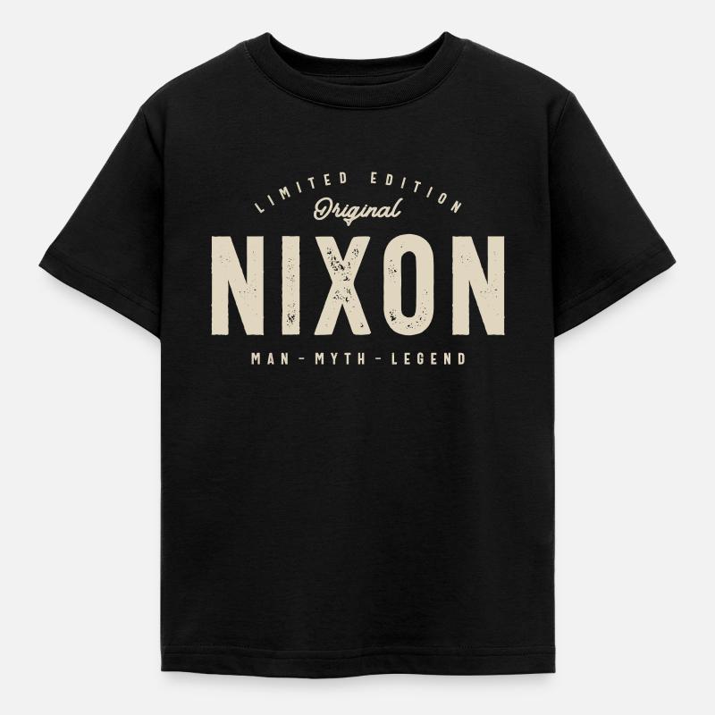 Nixon Personalized Name - Kids' T-Shirt - black