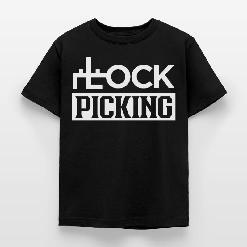 Lock Picking Lockpicking Lock Cracker Crack Kids' T-Shirt