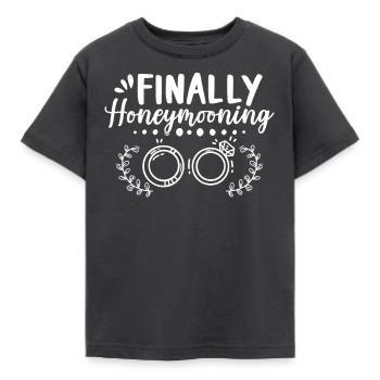 Enfin Honey Mooning Conjoint Lune de miel - T-shirt Enfant - charbon - Devant - AI Model Kid Female (0cm)
