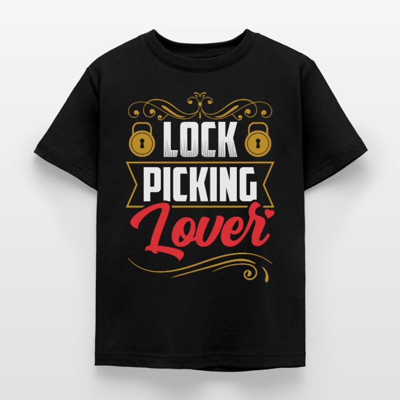 Lock Picking Lovers Cracker Lock Cracking Kids' T-Shirt