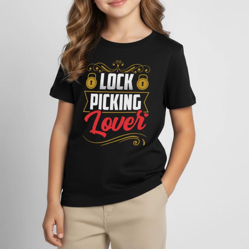Lock Picking Lovers Cracker Lock Cracking Kids' T-Shirt
