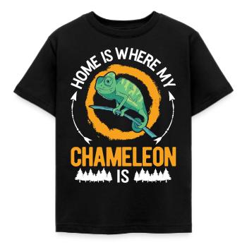 Caméléon Accueil Caméléon - T-shirt Enfant - noir - Devant - AI Model Kid Female (0cm)