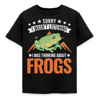 Grenouille cadeau Rainette - T-shirt Enfant - noir - Devant - AI Model Kid Female (0cm)