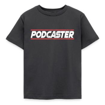 Podcaster Podcast host - Kids' T-Shirt - dark grey - Front - AI Model Kid Female (0cm)