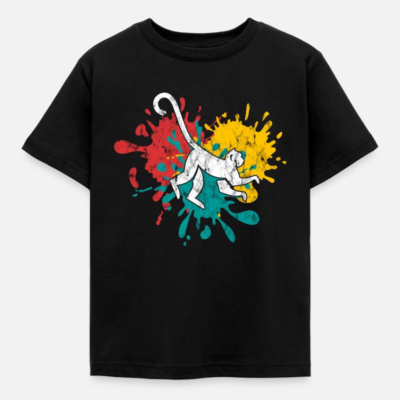 Monkey monkey - Kids' T-Shirt - black