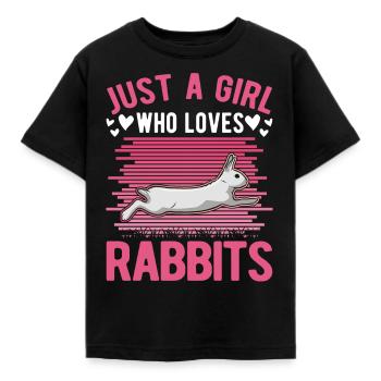 Lapin Lapin Lapin Lapin Lapin - T-shirt Enfant - noir - Devant - AI Model Kid Female (0cm)