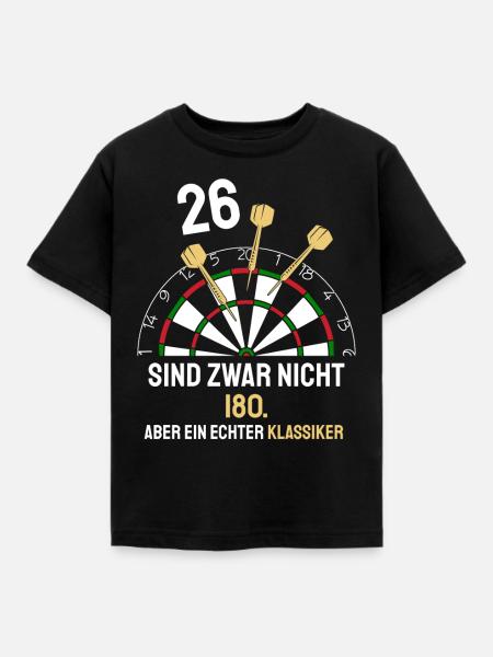 Darts Dartspieler Dartpfeil Lustiger Dart Spruch - Kinder T-Shirt - Schwarz