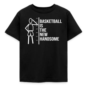 Le basketball drôle est la nouvelle belle - T-shirt Enfant - noir - Devant - AI Model Kid Female (0cm)