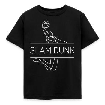Entraînement de basket-ball Slam Dunk drôle - T-shirt Enfant - noir - Devant - AI Model Kid Female (0cm)