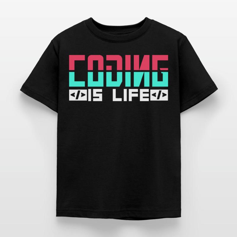 Coding is Life Programmer Coder Code Kids' T-Shirt