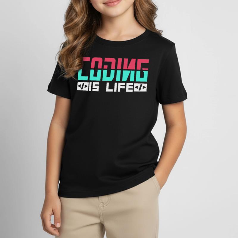 Coding is Life Programmer Coder Code Kids' T-Shirt