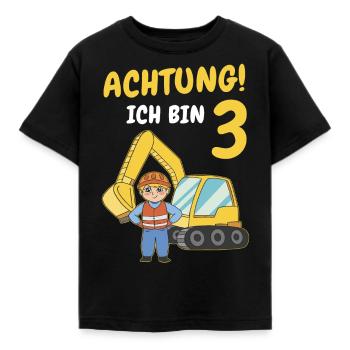 Geburtstagsgeschenk 3 Jahre Geburtstagskind - Kinder T-Shirt - Schwarz - Vorne - AI Model Kid Female (0cm)