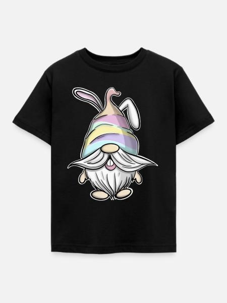 Ostern Gnome Gnomes - Kinder T-Shirt - Schwarz
