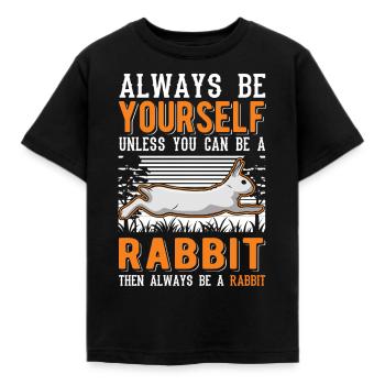Lapin lapin lapin lapin - T-shirt Enfant - noir - Devant - AI Model Kid Female (0cm)