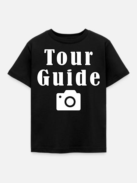 Tour Guide - Kinder T-Shirt - Schwarz