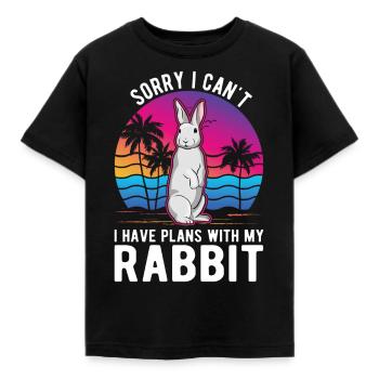 Lapin Lapin Lapin Lapin - T-shirt Enfant - noir - Devant - AI Model Kid Female (0cm)