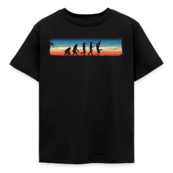 Retro Breakdancing Evolution - Fun - T-shirt Enfant - noir - Devant - AI Model Kid Female (0cm)