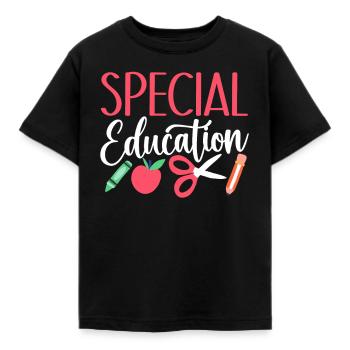 Sonderpädagogik Sonderpädagoge Lehrer Beruf - Kinder T-Shirt - Schwarz - Vorne - AI Model Kid Female (0cm)