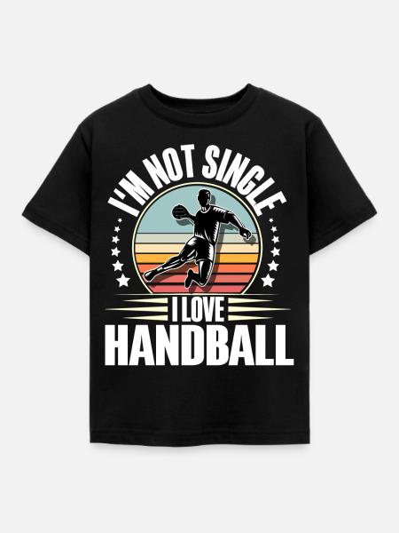 Handball Handballer - Kinder T-Shirt - Schwarz