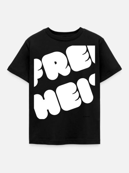Frei-heit - Kinder T-Shirt - Schwarz