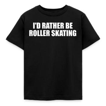 Je préfère faire du roller, drôle, - T-shirt Enfant - noir - Devant - AI Model Kid Female (0cm)