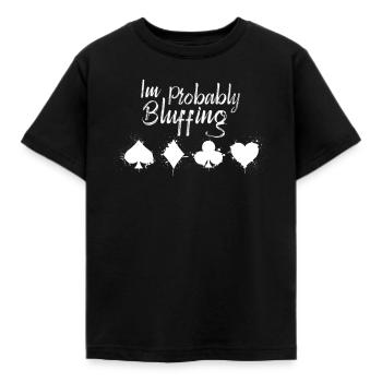 Je suis probablement en train de bluffer drôle - T-shirt Enfant - noir - Devant - AI Model Kid Female (0cm)