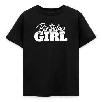 Niedliches Geburtstagsmädchen in Weiß - Kinder T-Shirt - Schwarz - Vorne - AI Model Kid Female (0cm)