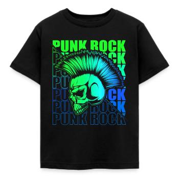 Punk Rock Pogo Anarchy Punks Punk Rocker Punk - Kids' T-Shirt - black - Front - AI Model Kid Female (0cm)