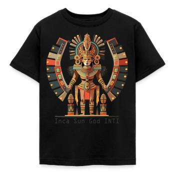 Mythologie antique Divinité Inca Inti Histoire - T-shirt Enfant - noir - Devant - AI Model Kid Female (0cm)