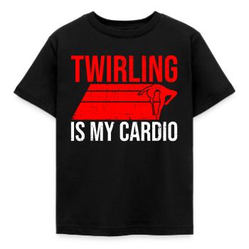 Baton Twirler Design Für Wirbelnde Konzerte - Kinder T-Shirt - Schwarz - Vorne - AI Model Kid Female (0cm)