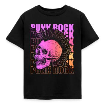 Punk Rock Pogo Anarchy Punks Punk Rocker Punk - Kids' T-Shirt - black - Front - AI Model Kid Female (0cm)
