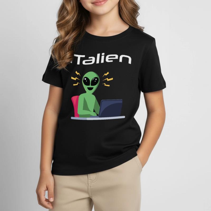 ITalien Alien Informatiker Hacker Coder T-shirt Enfant